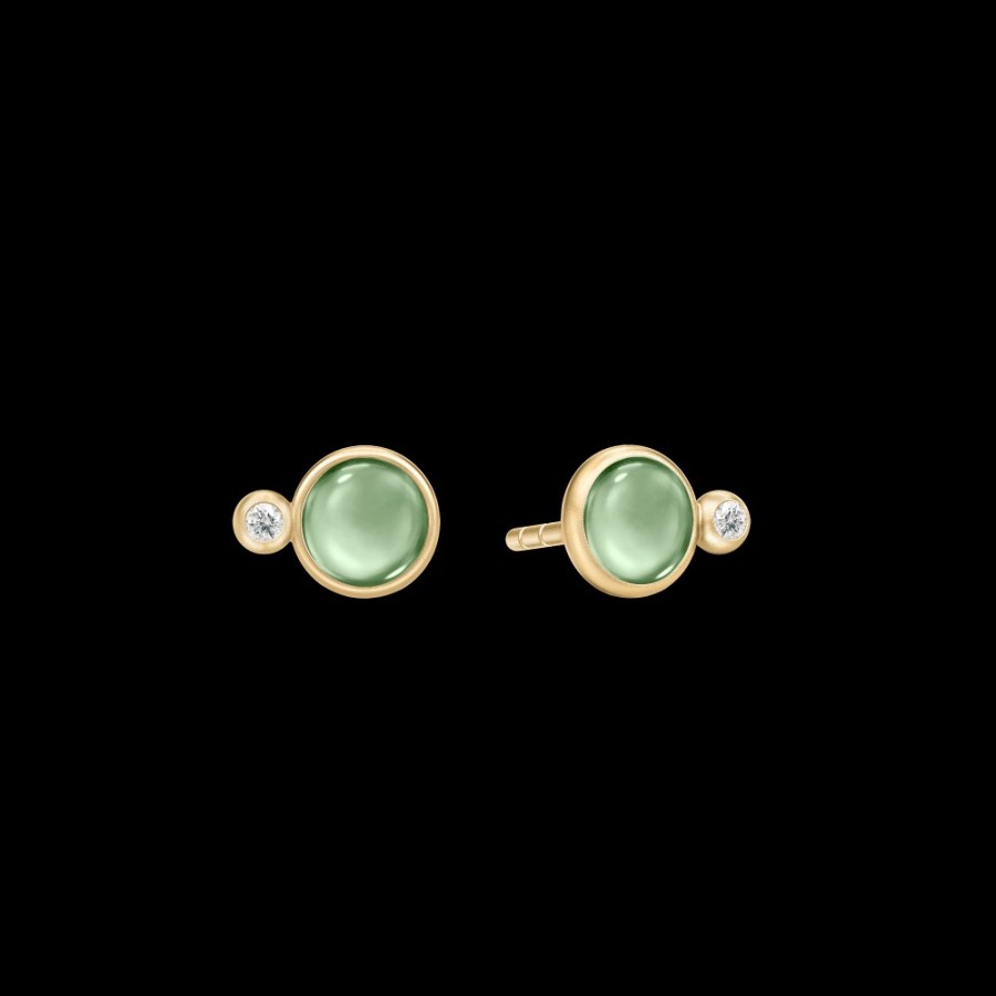 Smykker Julie Sandlau  | Prime Earstuds Green Amethyst